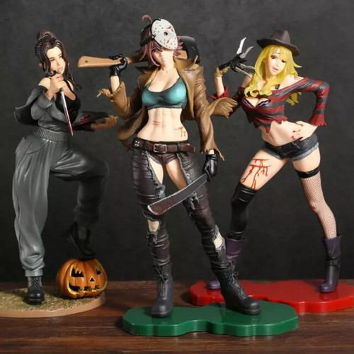 Statua freddy jason - jason, girl