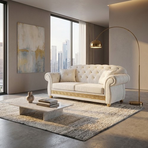 Divano letto chesterfield - divano,