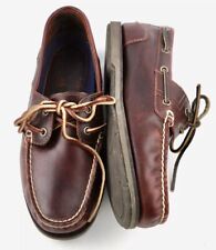 Timberland 25045 Uomo Scarpe 43.5UK9 Pelle Bordeaux Barca Mocassini Mandorla Toe