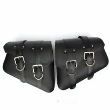 COPPIA BORSE MOTO LATERALI BISACCE NERO HARLEY DAVIDSON CUSTOM BIKER ACCESSORI