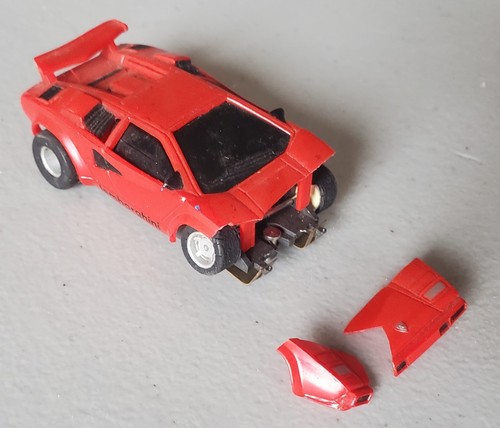 Slot car vintage rossa