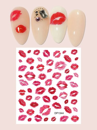 Adesivi nail art labbra - labbra, lady