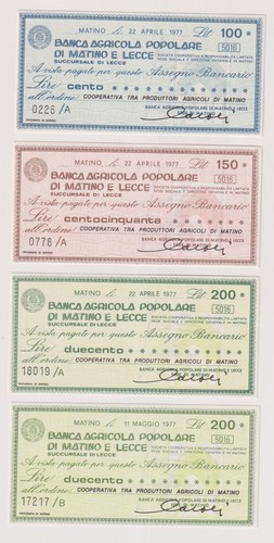 Miniassegni banca agricola - miniassegni,