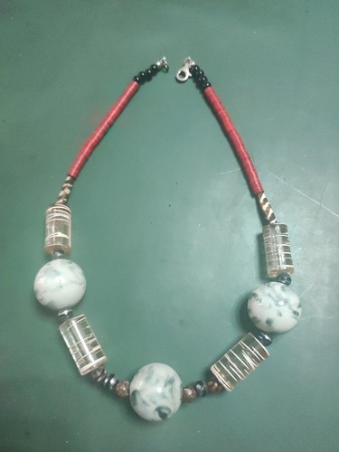 Collana ceramica raku - collana,