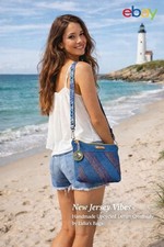 Borsa a mano trapuntata denim