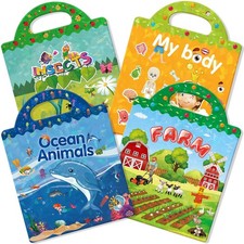 4 Pezzi Stickers Book Libro
