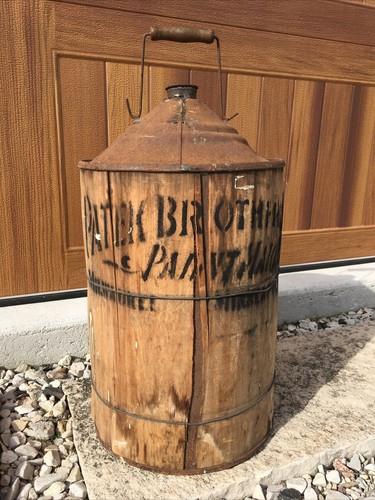 Antica botte legno metallo - legno, e