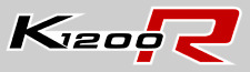 2 ADESIVI SERBATOIO per MOTO BMW K1200R K1200 STICKERS K 1200 R NERO-ROSSO 17x4