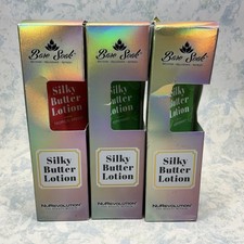 Lozione burro setoso Bare Soak menta piperita e brezza tropicale 3,4 oz (lotto di 3) nuova