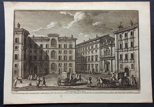 Stampa antica giuseppe vasi - antica,