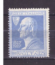 FRANCOBOLLI Italia Regno 1927 Alessandro Volta 1,25 Lire MNH** SAS213