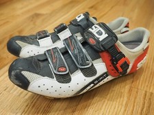 Scarpe da uomo Sidi Genius 5-FIT Carbon EU 44 medium-D Road Spin 3 bulloni bianche