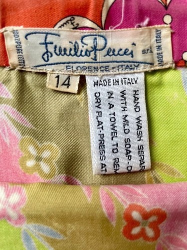 Minigonna vintage emilio pucci - minigonna,