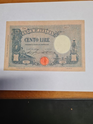 Banconota regno italia 100 - banconota,