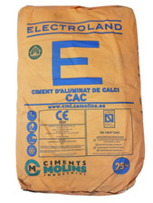 Cemento Fuso Refrattario a base di Calcio Alluminato Electroland in sacco 25 kg.