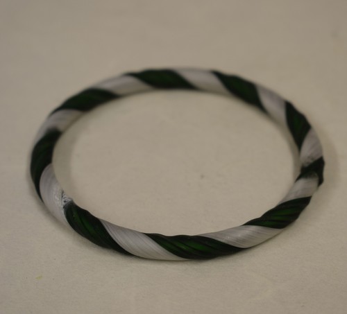 Bracciale verde bianco