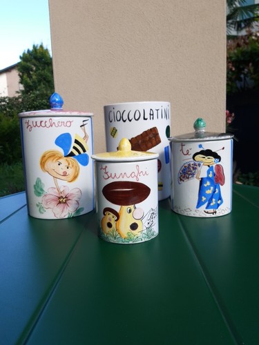 Barattoli vintage ceramica - barattoli,