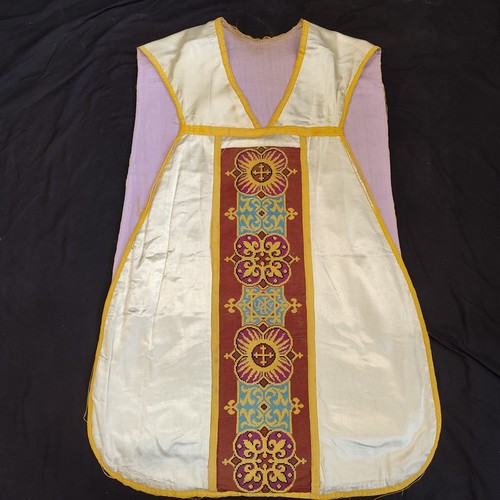 Antique catholic chasuble - antique, silk