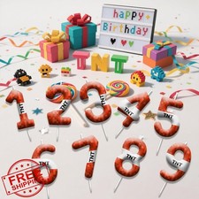 Candele Compleanno TNT Rosso