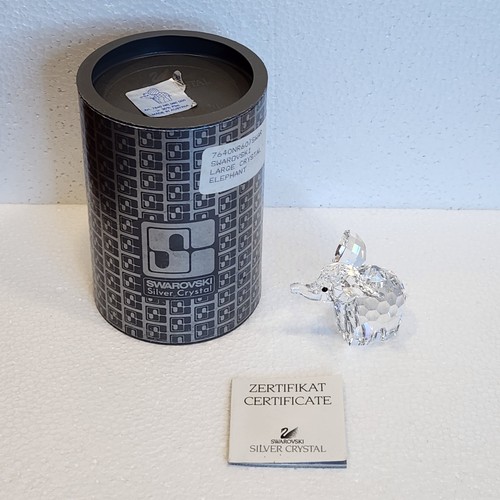 Elefante swarovski argento - elefante,