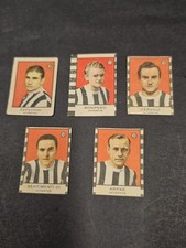 5 Figurine Juventus Anni 40 Boniperti-De Petrini-Cergoli-Sentimenti 3-arpas....
