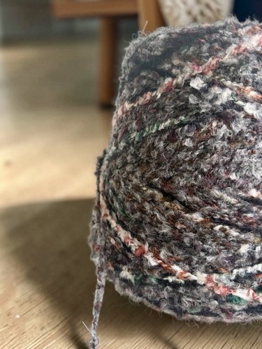 Filato lana merino boucle - boucle, in