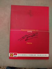 Cartellina presentazione 2003 con autografo Schumacher - Ferrari - F1