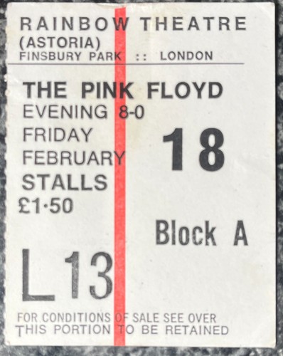 Pink floyd the rainbow theatre - floyd,