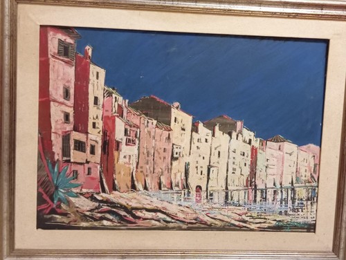 Quadro olio tela ghetto - olio, su