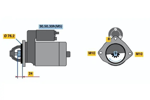 Motorino avviamento senso - di,