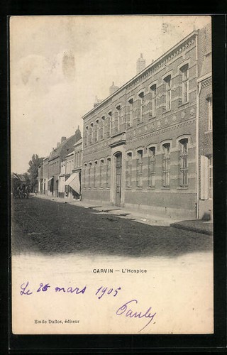 Cpa carvin hospice 1905 - l´hospice,