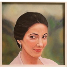 Quadro” Maria Callas “olio su tela  50 x 50 cm  , senza cornice 