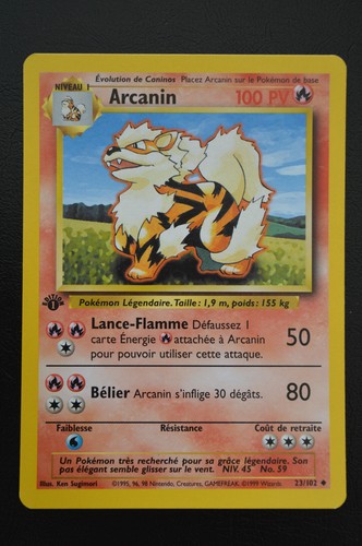 Pokémon tcg arcanine 1st - tcg,