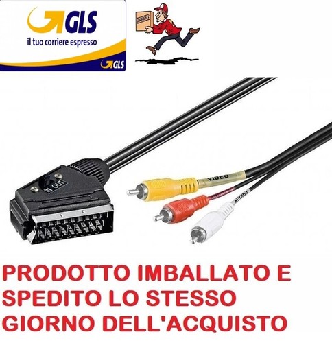 Cavo scart rca con - 3,