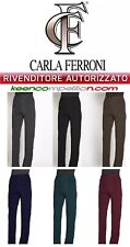 CARLA FERRONI Pantalone donna in maglia di lana jersey 6626 Made in Italy
