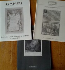 3 cataloghi d'asta Cambi 2006