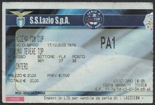 BIGLIETTO STADIO TICKET LAZIO  MODENA - COPPA ITALIA 2003/2004