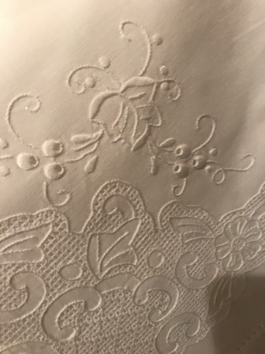 Lenzuolo misto lino con ricamo - lino,