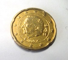 ERRORE DI CONIO-BELGIO -MONETA DA 20 CENTESIMI DI EURO DEL 2010
