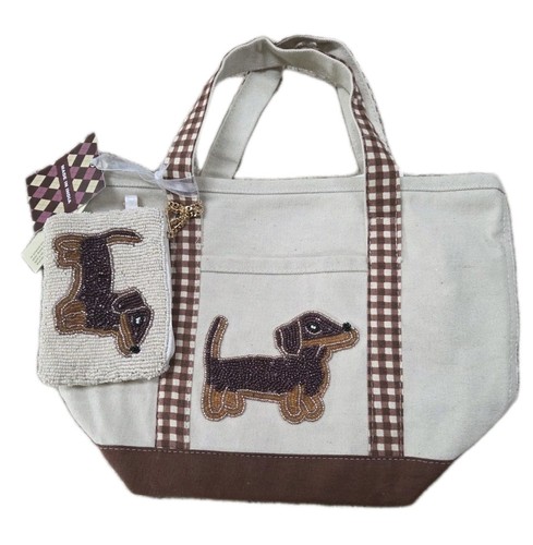 Borsa bassotto beige/marrone