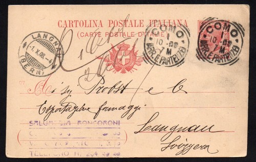 Regno 1908 cartolina postale - regno,