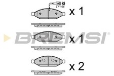 Pastilhas frente bremsi bp4052 - frente,