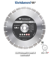 DISCO DIAMANTATO ACU 2 D 450 FORO 25,4 ASFALTO CEMENTO WORKDIAMOND TAGLIAGIUNTI