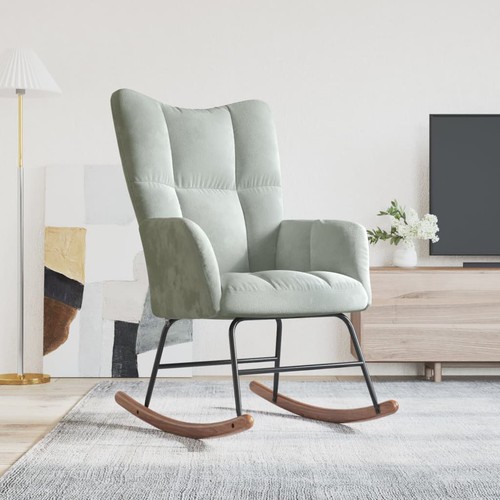 Sedia dondolo grigio - grigio, chiaro