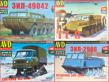 1:43 Russian Amphibie ZIL 2906 49042 GAZ GT S UAZ 451 kit di montaggio AVD URSS URSS