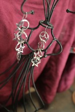 ORECCHINI PENDENTI STELLINE STARS   EARRING  ---3