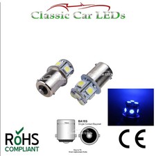 2 x BLU FORD TRANSIT MK7 06-12 LED LUCE TETTO INTERNA 8 LAMPADINE SMD 207 BA15S