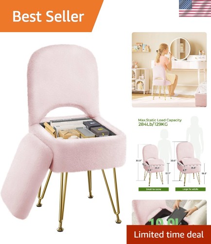 Vanity stool with - stool, storage