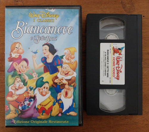 Vhs videocassetta biancaneve - vhs,