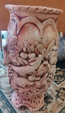 Grande Vaso Portaombrelli Ceramica Decorata